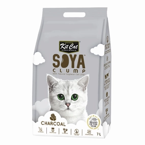 30% OFF: Kit Cat Soya Clump Charcoal Cat Litter 7L clumping cat litter,natural cat litter,dust free cat litter