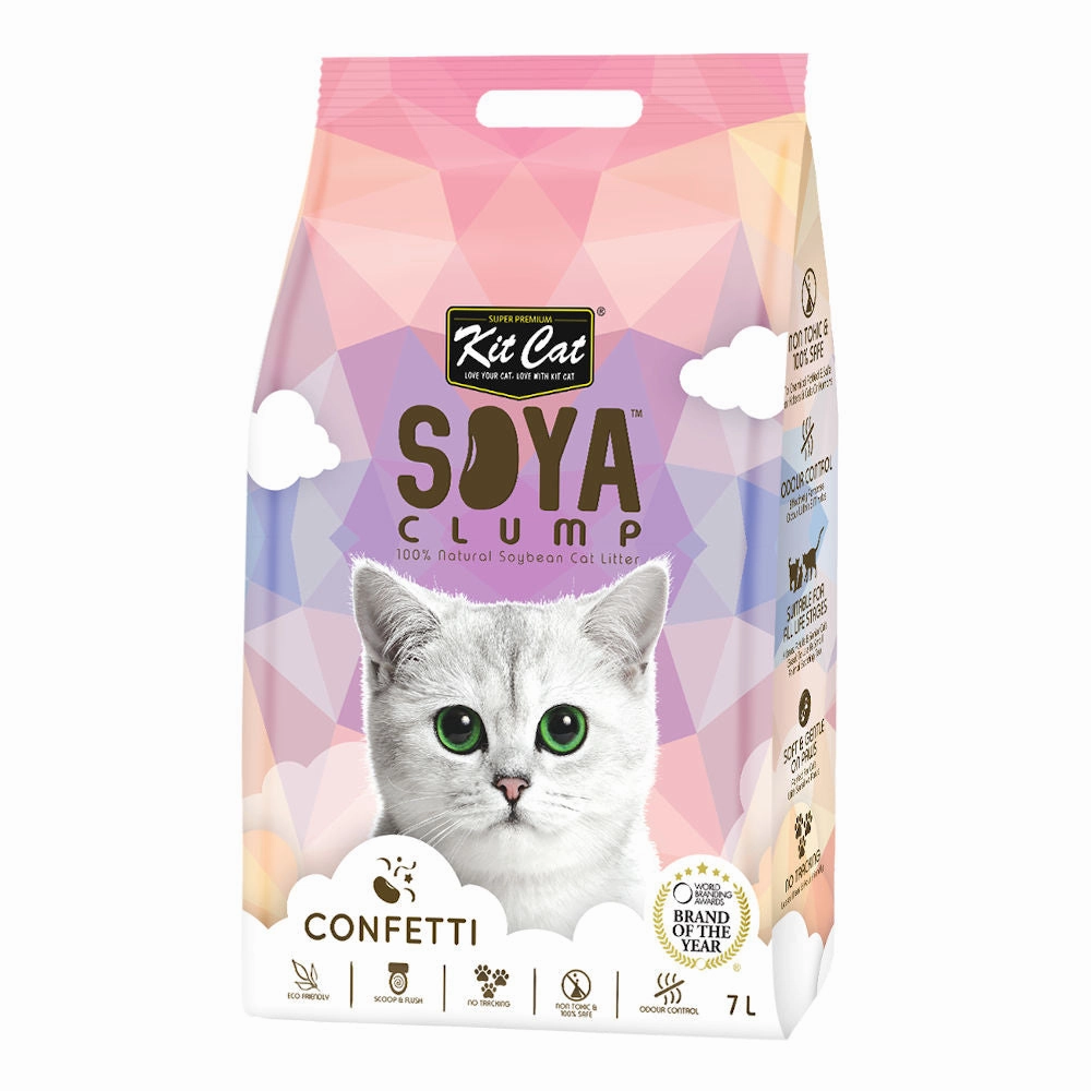 30% OFF: Kit Cat Soya Clump Confetti Cat Litter 7L clumping cat litter,natural cat litter,dust free cat litter
