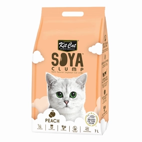 30% OFF: Kit Cat Soya Clump Peach Cat Litter 7L clumping cat litter,natural cat litter,dust free cat litter