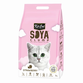 30% OFF: Kit Cat Soya Clump Strawberry Cat Litter 7L clumping cat litter,natural cat litter,dust free cat litter
