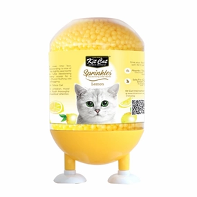 30% OFF: Kit Cat Sprinkles Deodorising Cat Litter Beads (Lemon) 240g clumping cat litter,natural cat litter,dust free cat litter