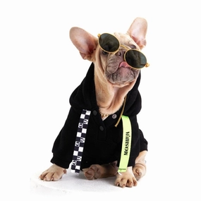 30% OFF: Moshiqa I Woof U Dog Hoodie (Black) dog clothes,dog sweater,fashionable dog wear