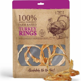 33% OFF: Absolute Bites Air Dried Turkey Rings Dog Treats 35g dog dental snacks,dental bones for dogs,dog oral sticks