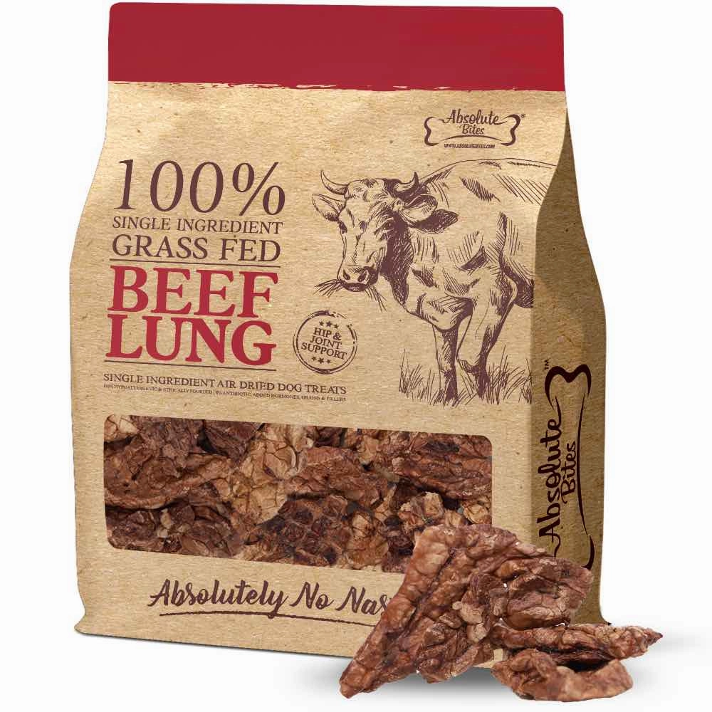 33% OFF: Absolute Bites Beef Lung Air-Dried Dog Treats dog dental snacks,dental bones for dogs,dog oral sticks
