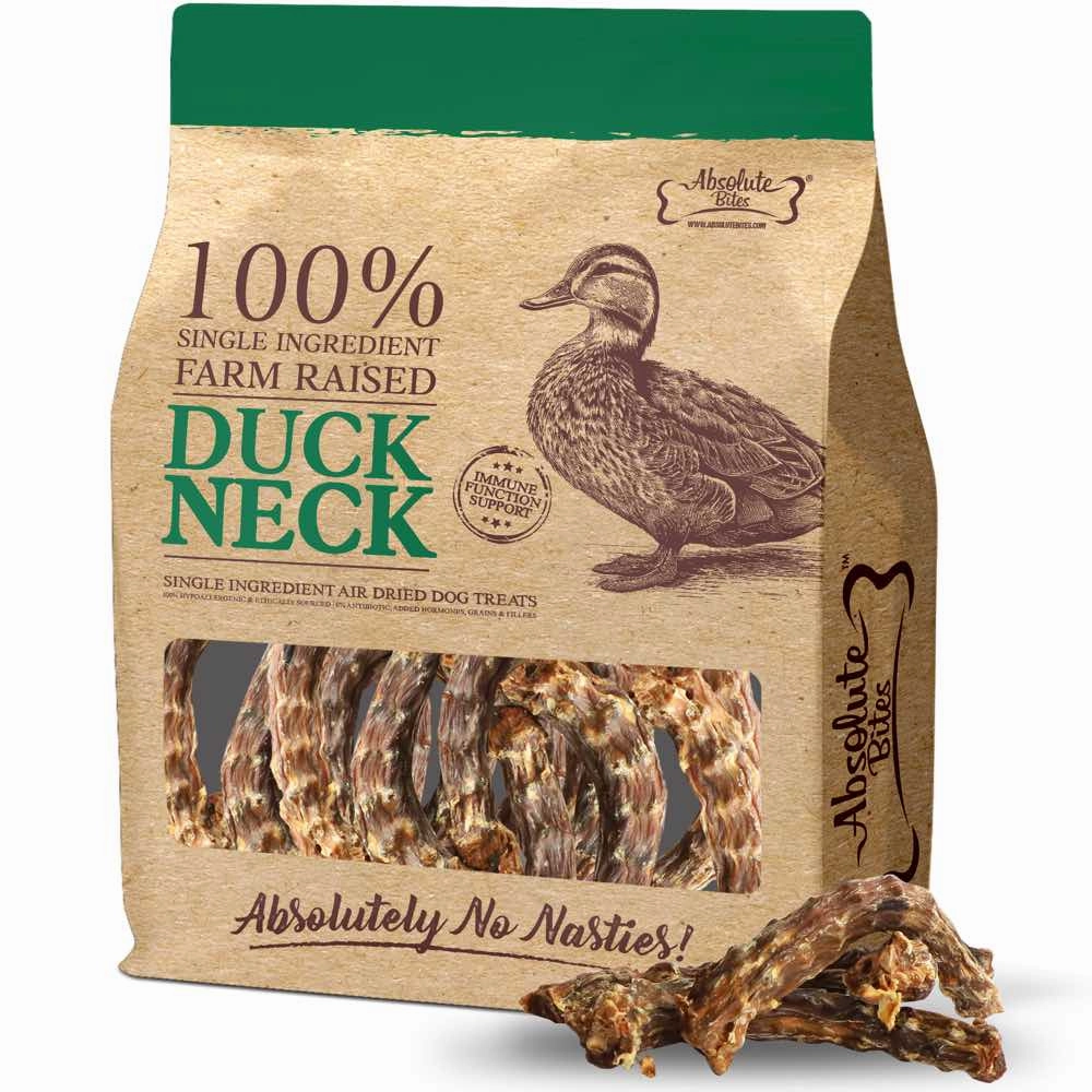 35% OFF: Absolute Bites Duck Necks Dog Chews 350g dog dental snacks,dental bones for dogs,dog oral sticks