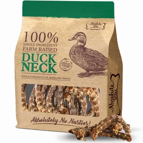 35% OFF: Absolute Bites Duck Necks Dog Chews 350g dog dental snacks,dental bones for dogs,dog oral sticks