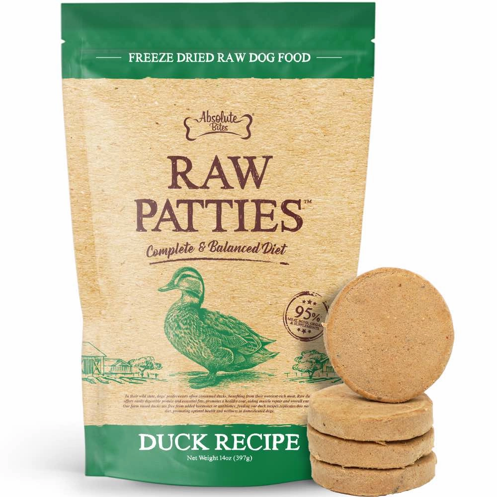 37% OFF: Absolute Bites Duck Freeze-Dried Raw Patties Dog Food 14oz horse supplement horse vitamins animal probiotics livestock digestive aid horse immune booster