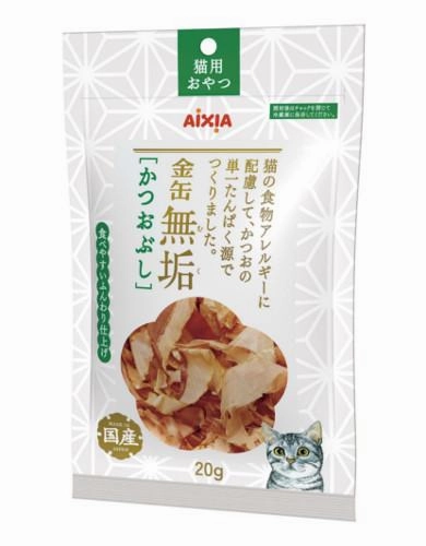 4 FOR $15: Aixia Kin-can Pure Dried Flake Dried Skipjack Cat Treats 20g cat snacks catnip treats healthy cat food cat reward treats low calorie cat food