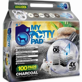 4 FOR $83: My Potty Pad Charcoal Pee Pad For Dogs dog shampoo,pet wipes,dog cleaning spray
