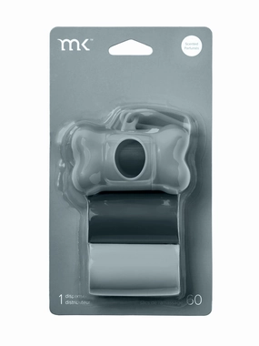 60-Count Modern Kanine Dog Waste Bags, Dispenser with 3 Refill Rolls in Black & Grey dog business cards,pet business supplies,doggie storefront