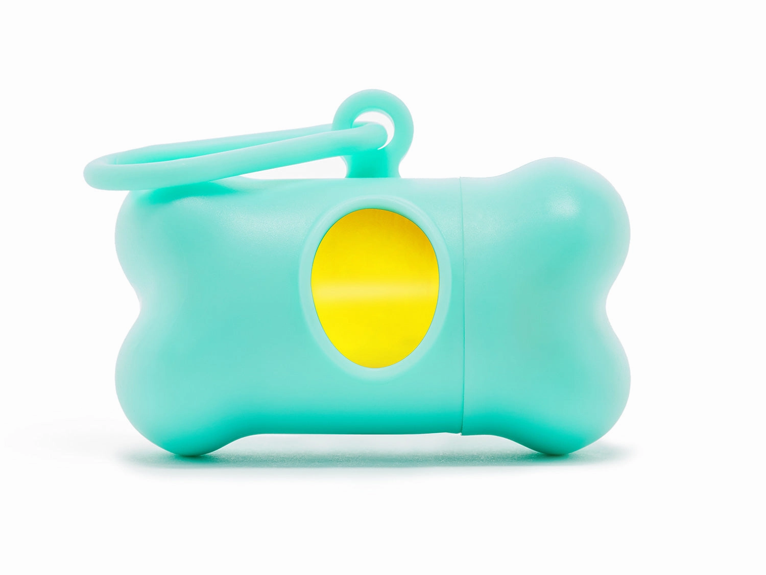60-Count Modern Kanine Dog Waste Bags, Dispenser with 3 Refill Rolls in Turquoise & Yellow