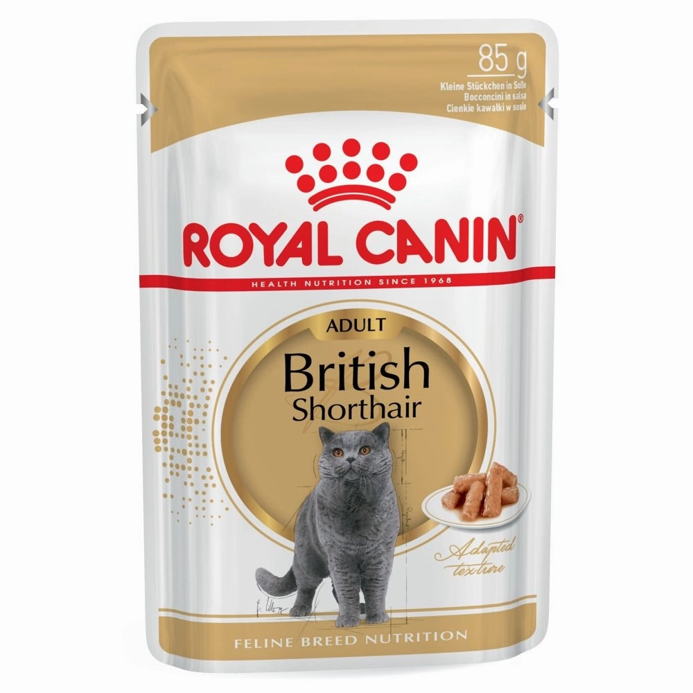 $11 OFF: Royal Canin British Shorthair Adult Pouch Cat Food 85g x 12 cat general supplies cat toys cat grooming cat food cat litter