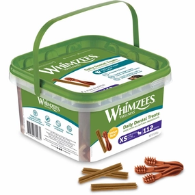 $12 OFF: Whimzees Variety Value Box Extra Small Grain-Free Dental Dog Treats 112pc dog dental snacks,dental bones for dogs,dog oral sticks