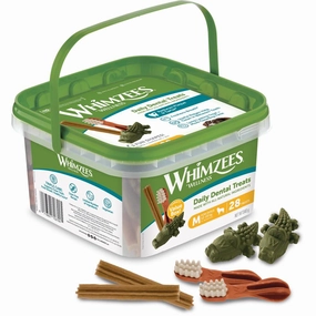 $12 OFF: Whimzees Variety Value Box Medium Grain-Free Dental Dog Treats 28pc dog dental snacks,dental bones for dogs,dog oral sticks