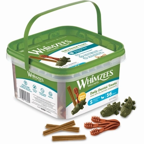$12 OFF: Whimzees Variety Value Box Small Grain-Free Dental Dog Treats 56pc dog dental snacks,dental bones for dogs,dog oral sticks