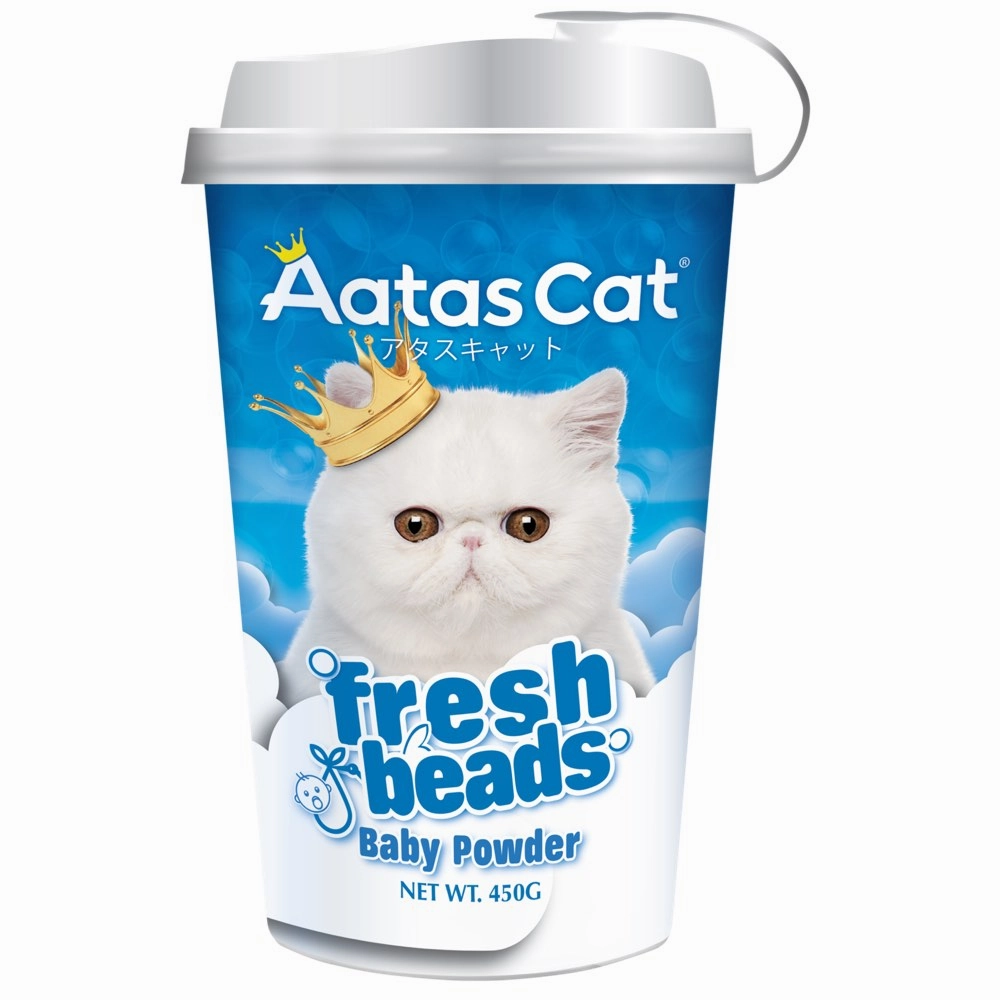 $2 OFF: Aatas Cat Litter Deodorising Fresh Beads (Baby Powder) 450g clumping cat litter,natural cat litter,dust free cat litter