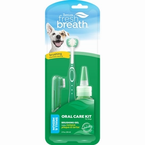 $5 OFF 'L' (Exp Nov25): Tropiclean Fresh Breath Oral Care Kit dog dental kit,pet toothbrush,dog oral care