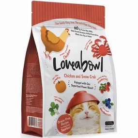 'BUNDLE DEAL': Loveabowl Chicken & Snow Crab Grain Free Dry Cat Food cat general supplies cat toys cat grooming cat food cat litter