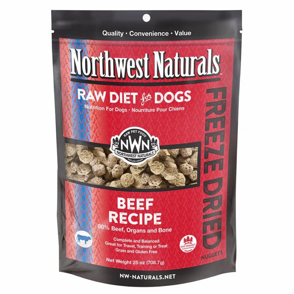 'BUNDLE DEAL': Northwest Naturals Beef Freeze Dried Raw Diet Dog Food horse supplement horse vitamins animal probiotics livestock digestive aid horse immune booster