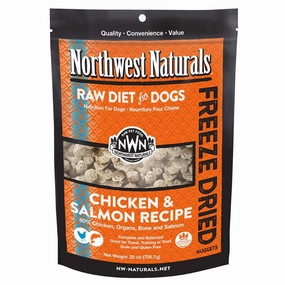 'BUNDLE DEAL': Northwest Naturals Chicken & Salmon Freeze Dried Raw Diet Dog Food horse supplement horse vitamins animal probiotics livestock digestive aid horse immune booster