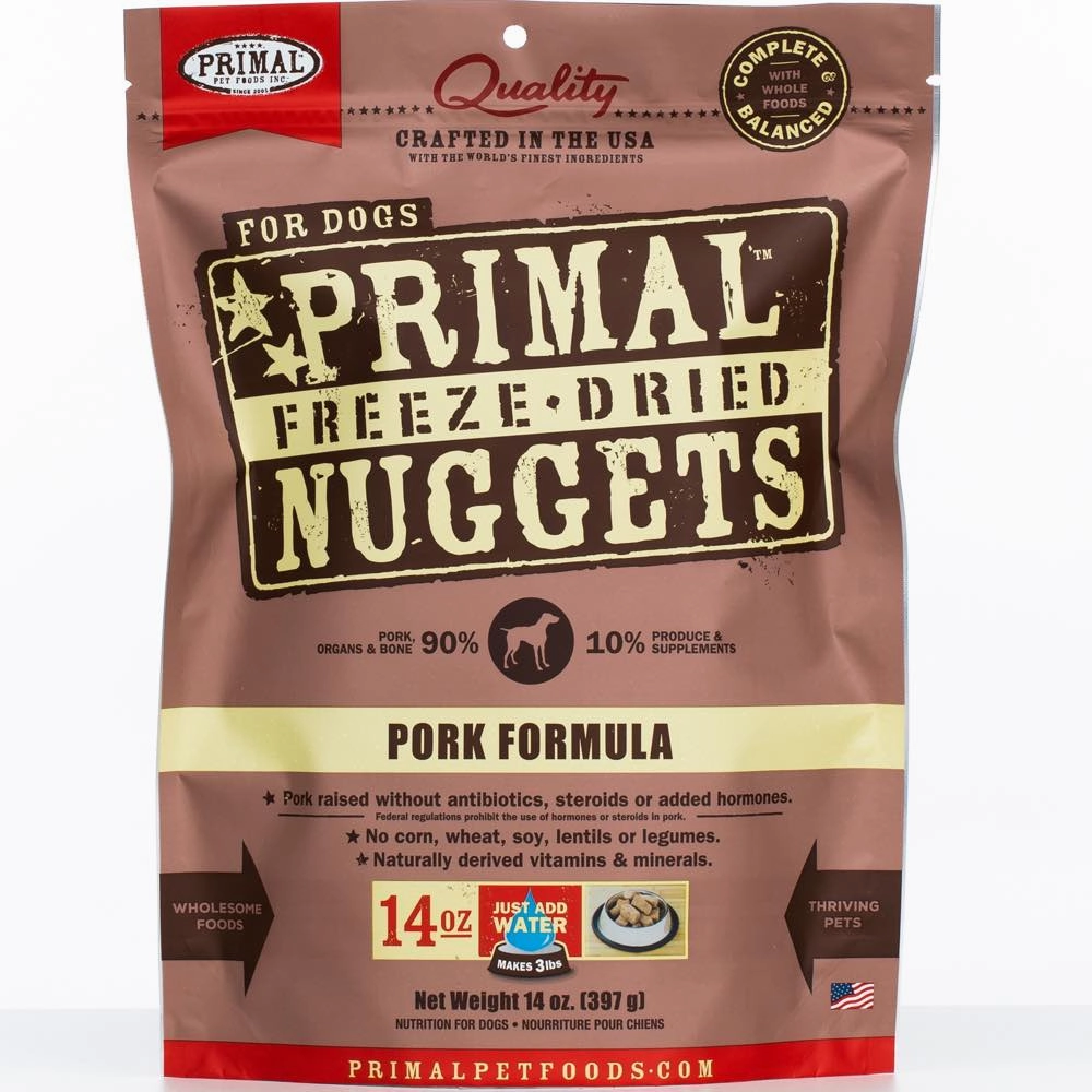 'BUNDLE DEAL': Primal Pork Formula Grain-Free Freeze-Dried Dog Food 14oz horse supplement horse vitamins animal probiotics livestock digestive aid horse immune booster