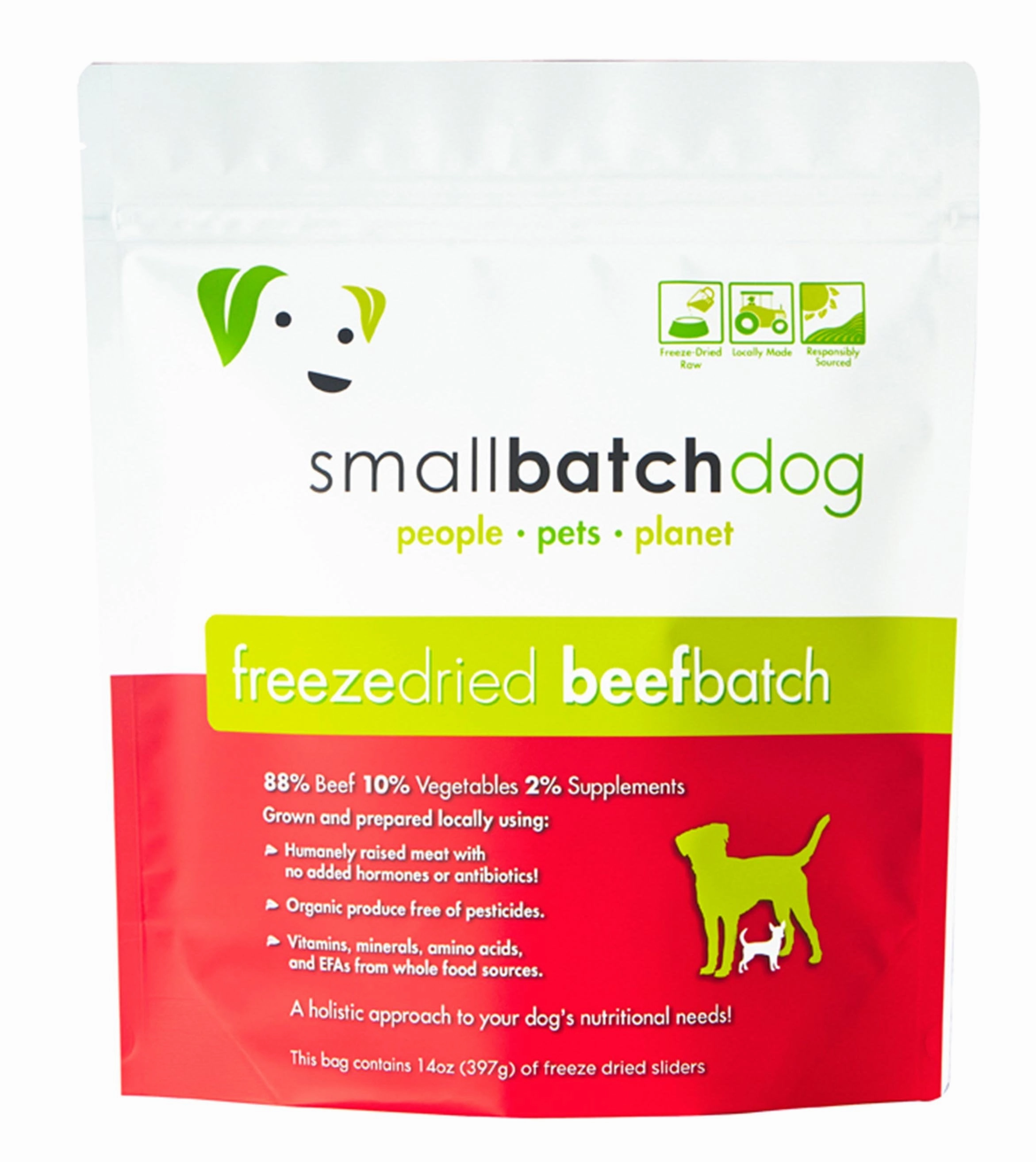 'BUNDLE DEAL': Smallbatch Beef Batch Sliders Freeze Dried Dog Food 14oz horse supplement horse vitamins animal probiotics livestock digestive aid horse immune booster