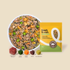 'FREE DEFROSTING TRAY': frashfresh Cooked Pork NutriAbsorb Frozen Dog Food 2.25kg raw pet food,frozen meat dog,raw feeding dog