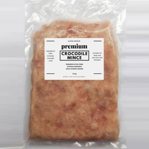 *FROZEN* Alpha Origin Premium Crocodile Mince 1kg pet clippers,dog grooming tool,fur trimmer