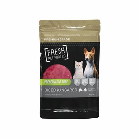 *FROZEN* Fresh Pet Food Co Premium Grade Diced Kangaroo 1kg pet clippers,dog grooming tool,fur trimmer