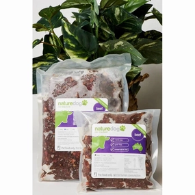 *FROZEN* Naturedog Raw Beef Barf 500g pet clippers,dog grooming tool,fur trimmer