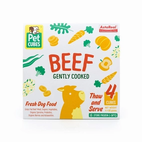 *FROZEN* PetCubes Dog Frozen Gently Cooked Beef 320g pet clippers,dog grooming tool,fur trimmer