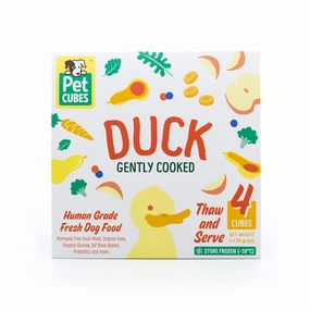 *FROZEN* PetCubes Dog Frozen Gently Cooked Duck 320g pet clippers,dog grooming tool,fur trimmer