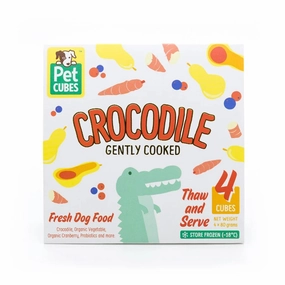 *FROZEN* PetCubes Dog Frozen Gently Cooked Premium Crocodile 320g pet clippers,dog grooming tool,fur trimmer