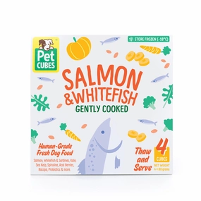 *FROZEN* PetCubes Dog Frozen Gently Cooked Salmon & Whitefish 320g pet clippers,dog grooming tool,fur trimmer