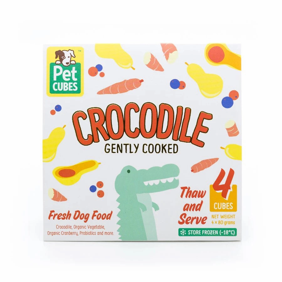 *FROZEN* PetCubes Dog Gently Cooked Premium Crocodile 2.24kg (7 x 320g) pet clippers,dog grooming tool,fur trimmer