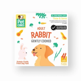 *FROZEN* PetCubes Dog Gently Cooked Rabbit 320g pet clippers,dog grooming tool,fur trimmer