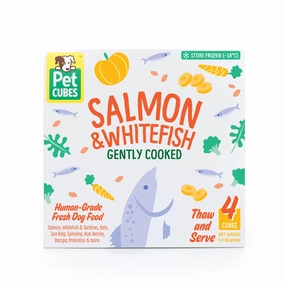 *FROZEN* PetCubes Dog Gently Cooked Salmon & Whitefish 2.24kg (7 x 320g) pet clippers,dog grooming tool,fur trimmer