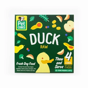 *FROZEN* PetCubes Dog Raw Duck 2.24kg (7 x 320g) pet clippers,dog grooming tool,fur trimmer
