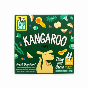 *FROZEN* PetCubes Dog Raw Premium Kangaroo 2.24kg (7 x 320g) pet clippers,dog grooming tool,fur trimmer