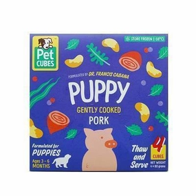 *FROZEN* Petcubes Puppy Frozen Gently Cooked Pork 320g pet clippers,dog grooming tool,fur trimmer