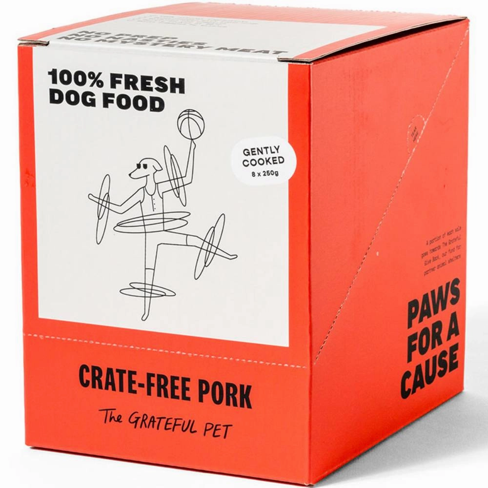 *FROZEN* The Grateful Pet Dog Gently Cooked Crate-Free Pork 2kg (250g x 8) pet clippers,dog grooming tool,fur trimmer