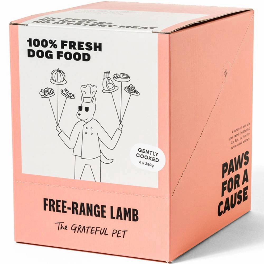 *FROZEN* The Grateful Pet Dog Gently Cooked Free-Range Lamb 2kg (250g x 8) pet clippers,dog grooming tool,fur trimmer