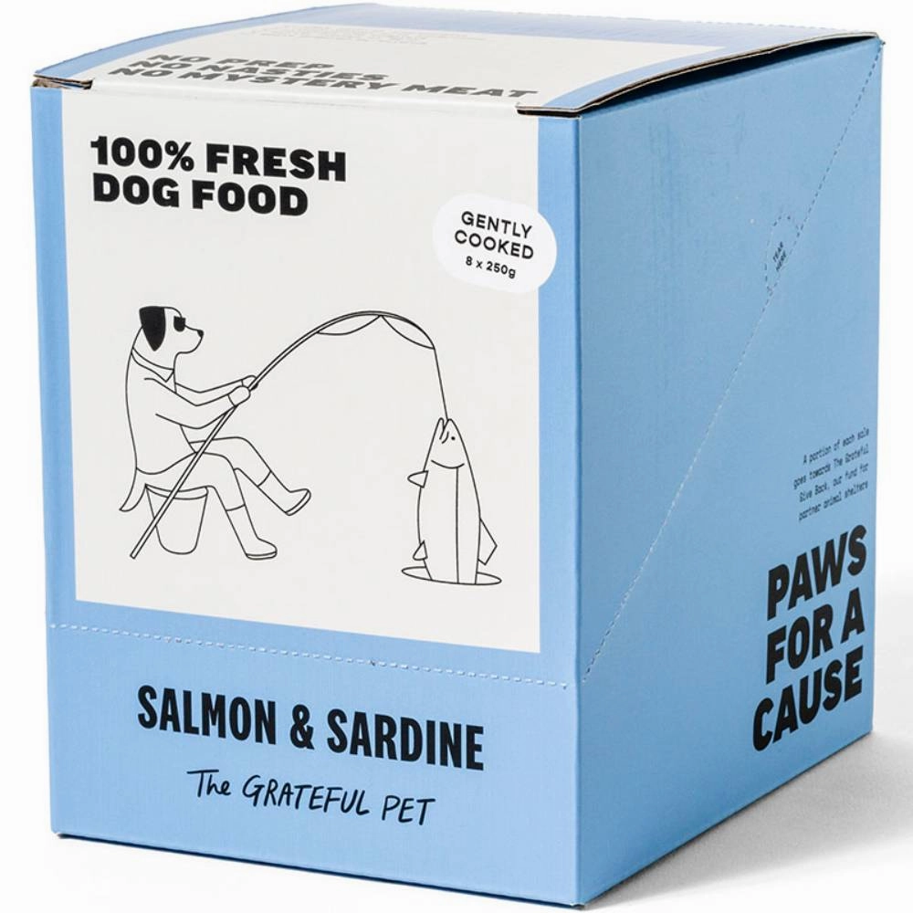 *FROZEN* The Grateful Pet Dog Gently Cooked Salmon & Sardine 2kg (250g x 8) pet clippers,dog grooming tool,fur trimmer