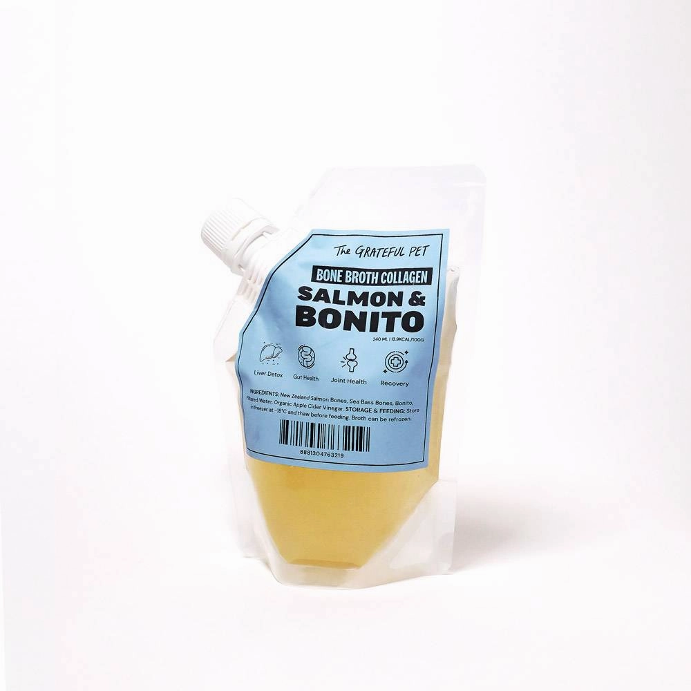 *FROZEN* The Grateful Pet Dogs & Cats Bone Broth Collagen Salmon & Bonito 240ml pet clippers,dog grooming tool,fur trimmer