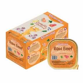 *FROZEN* Underdog Dog Raw Beef Complete and Balanced 1.2kg (150g x 8) pet clippers,dog grooming tool,fur trimmer