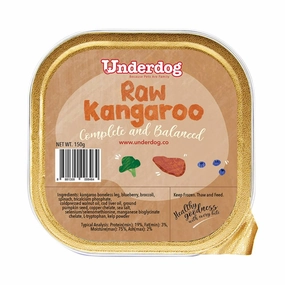 *FROZEN* Underdog Dog Raw Kangaroo Complete and Balanced 150g pet clippers,dog grooming tool,fur trimmer