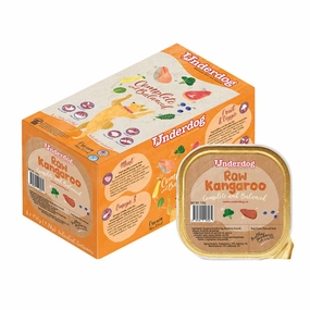*FROZEN* Underdog Dog Raw Kangaroo Complete and Balanced 1.2kg (150g x 8) pet clippers,dog grooming tool,fur trimmer