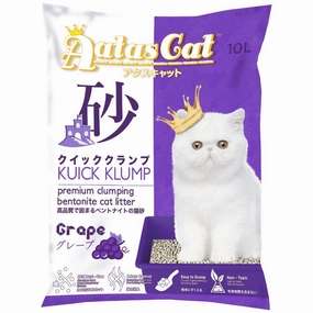 Aatas Cat Kuick Klump Bentonite Cat Litter Grape 10L clumping cat litter,natural cat litter,dust free cat litter