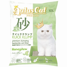 Aatas Cat Kuick Klump Bentonite Cat Litter Honeydew 10L clumping cat litter,natural cat litter,dust free cat litter