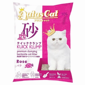 Aatas Cat Kuick Klump Bentonite Cat Litter Rose 10L clumping cat litter,natural cat litter,dust free cat litter